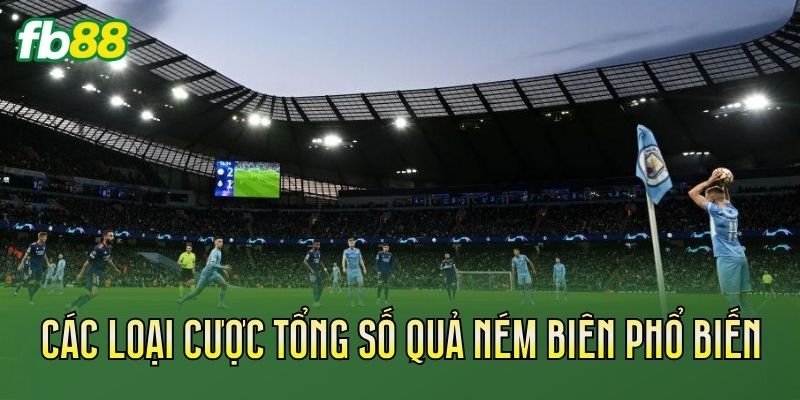 Cược Tổng Số Quả Ném Biên: Cách Tính Kèo Chi Tiết 2 Các loại cược tổng số quả ném biên phổ biến