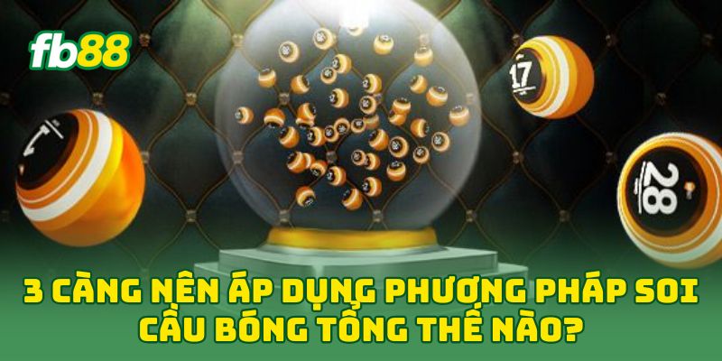 3 Càng: 5 Mẹo Bắt Số Chuẩn Xác Giúp Về Bờ Nhanh Chóng 2 3 Càng nên áp dụng phương pháp soi cầu bóng tổng thế nào?