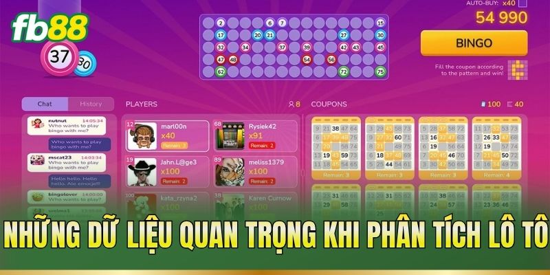 Phân Tích Lô Tô: Cách Đọc Dữ Liệu Và Soi Cầu Mới Nhất 2 Những dữ liệu quan trọng khi phân tích lô tô